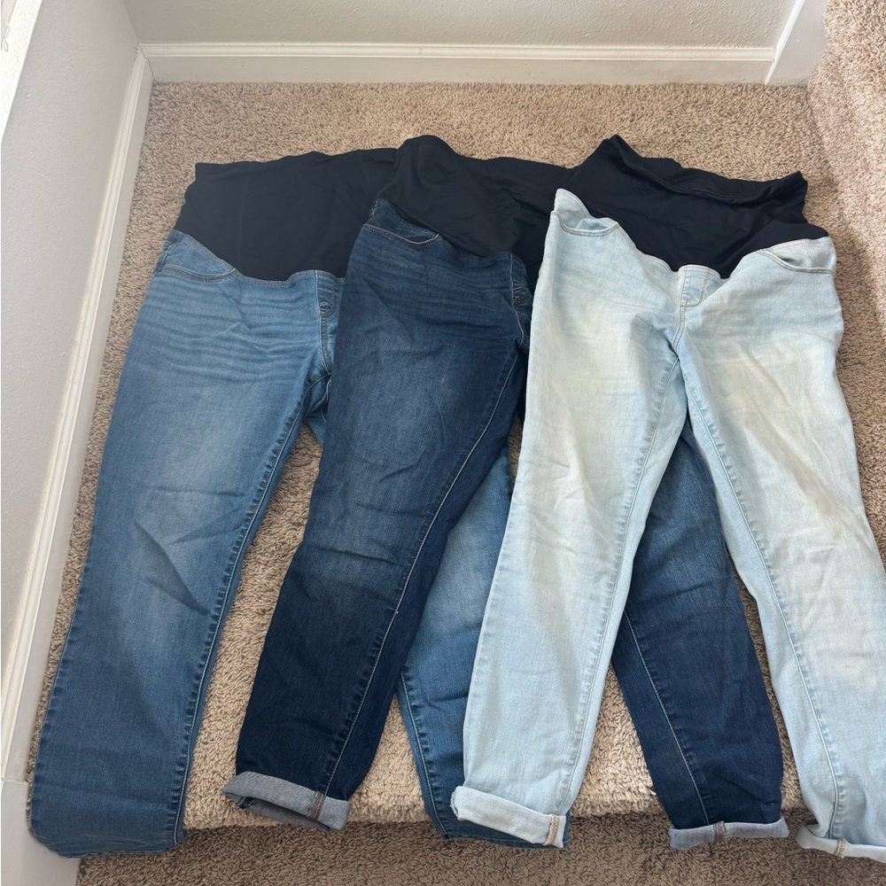 3 Pair Isabel Maternity Jeans